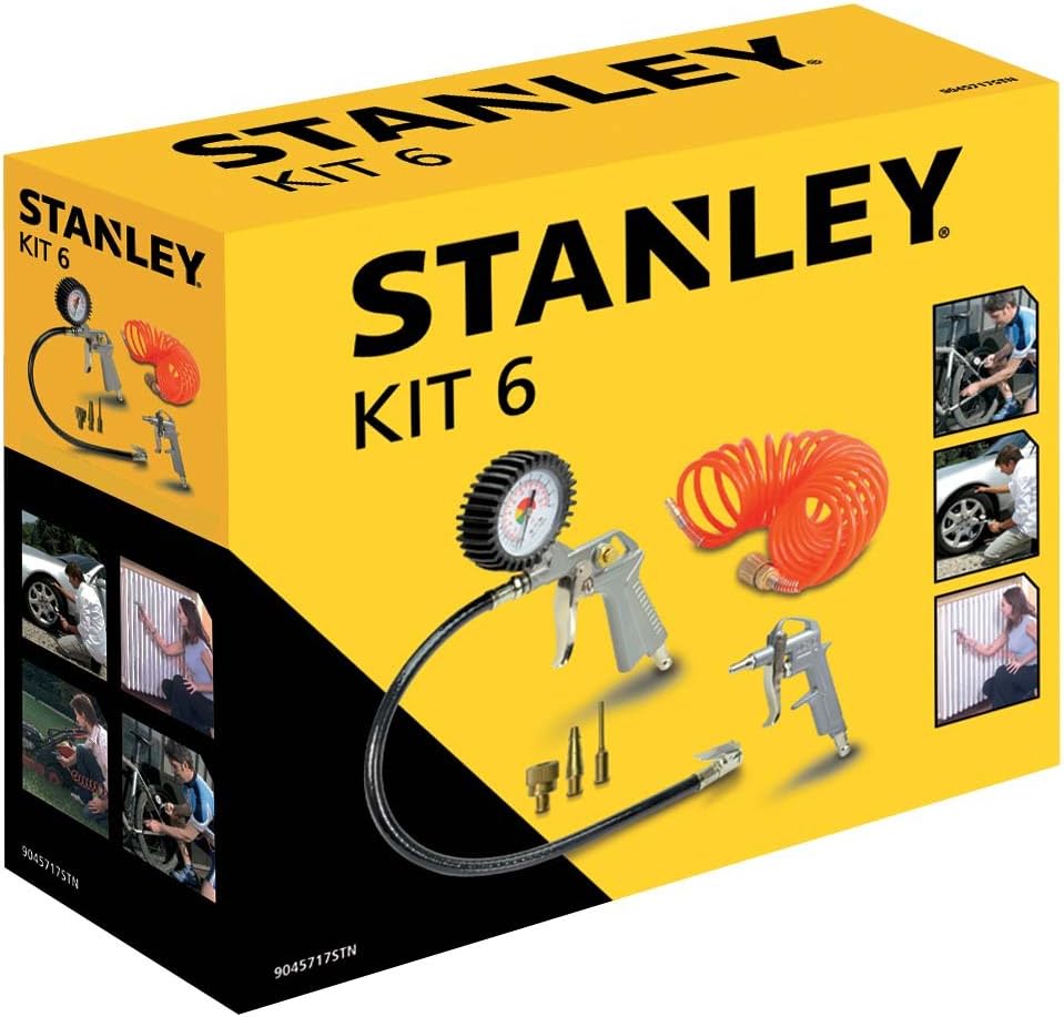 Stanley Tools for Air Compressor, Air Tool Kit (Pack of 6) - liquidation.store