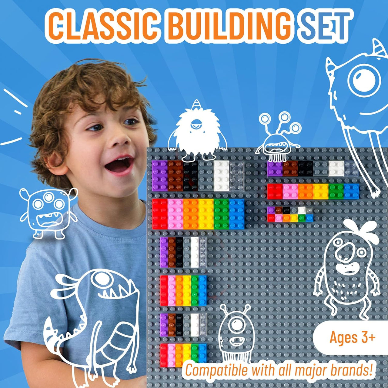 Strictly Briks 12 Colour 336 Piece Loose Building Brik Set - liquidation.store