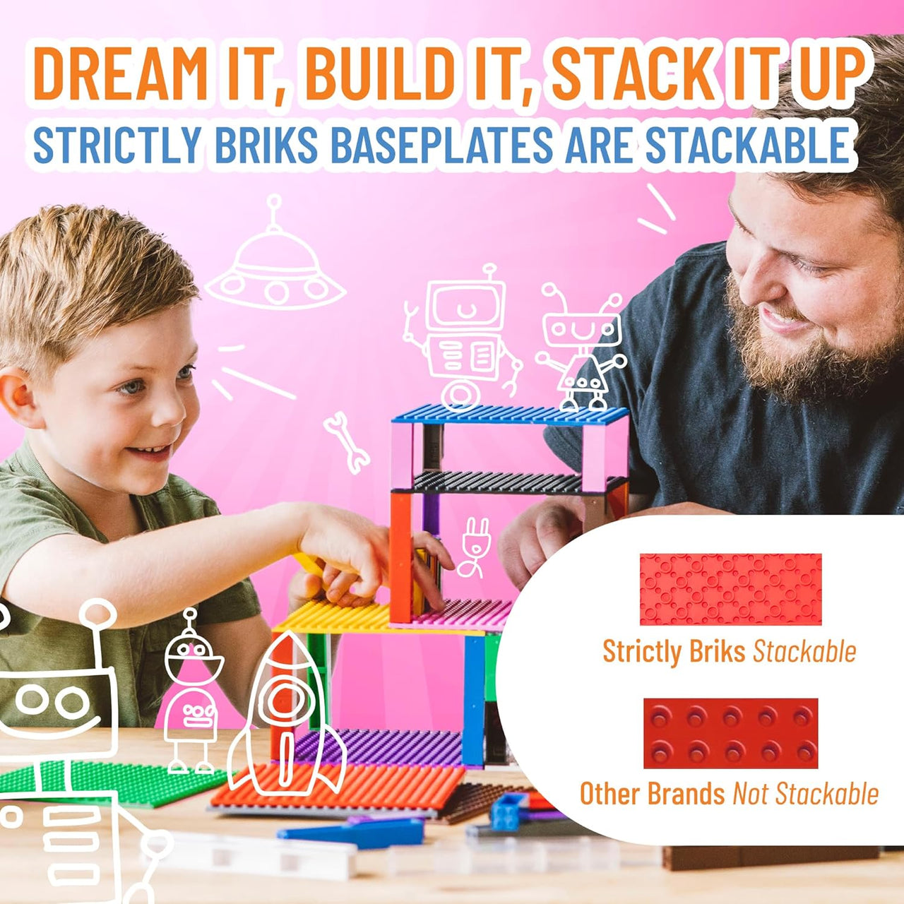 Baseline Bricks Strictly Briks Beginner Briks Baseplate 12.5