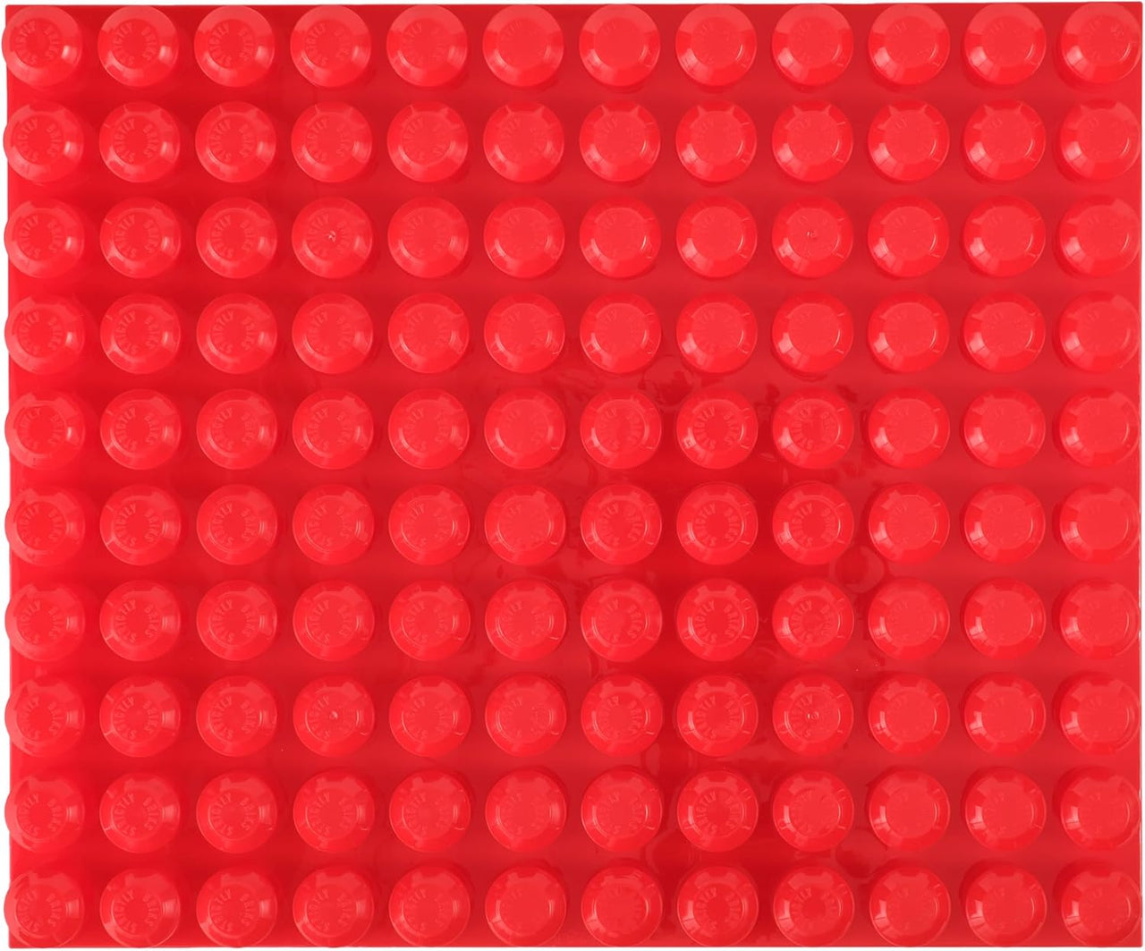 Strictly Briks Beginner Briks Baseplate 12.5"x15" - Red - liquidation.store