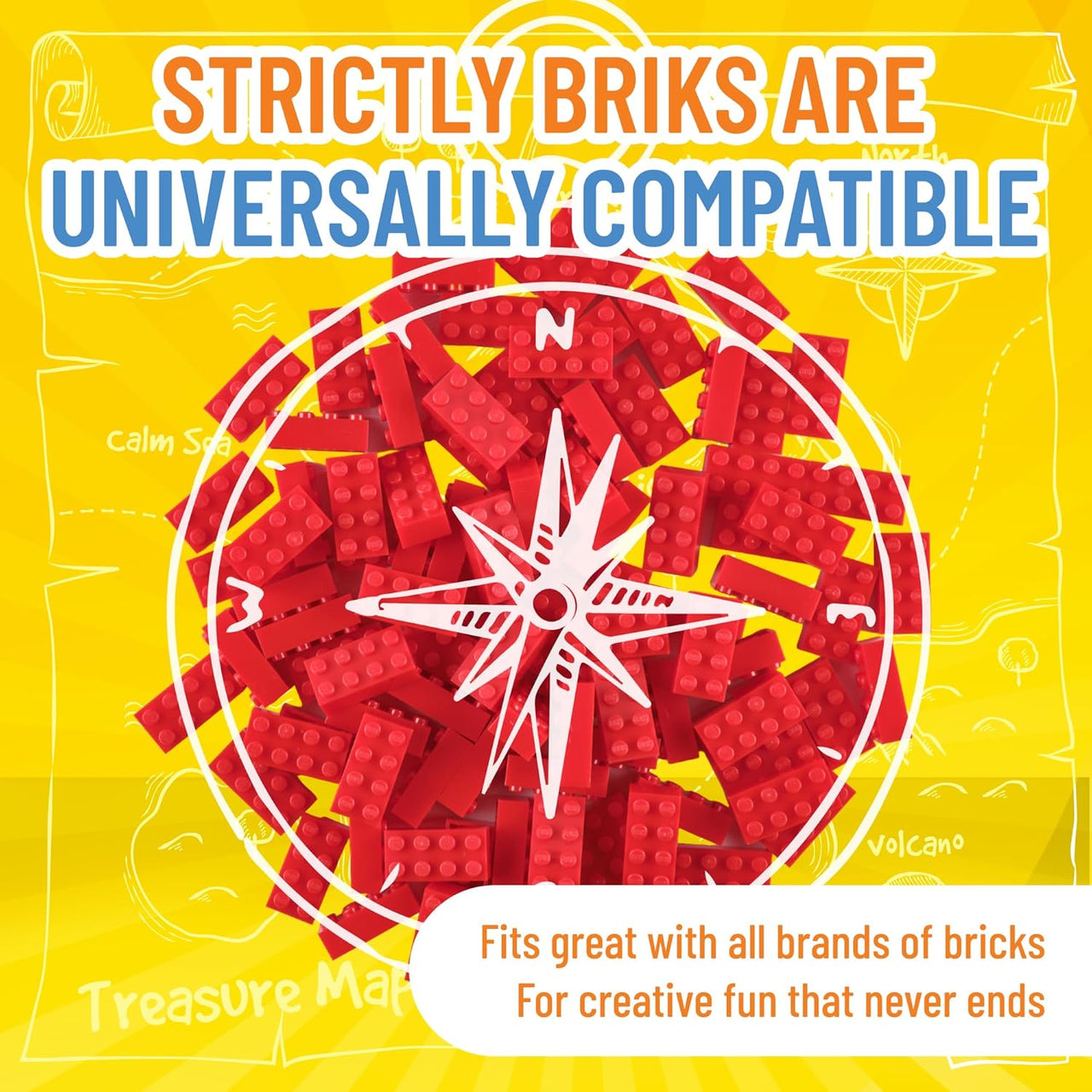 Strictly Briks Classic Building Bricks 96 Piece 2x4in - Red - liquidation.store