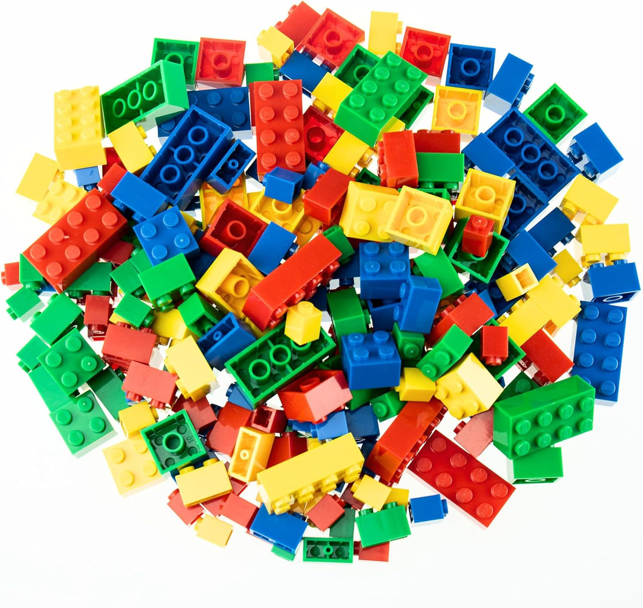 Strictly Briks Toy Building Block, Blue, Green, Red & Yellow - 216 Pieces - liquidation.store