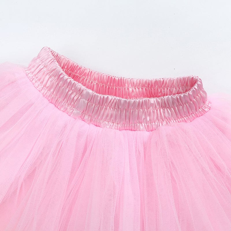 Style My Kid Girls PINK Tulle Pom Pom Tutu Skirt (Various Sizes) - liquidation.store