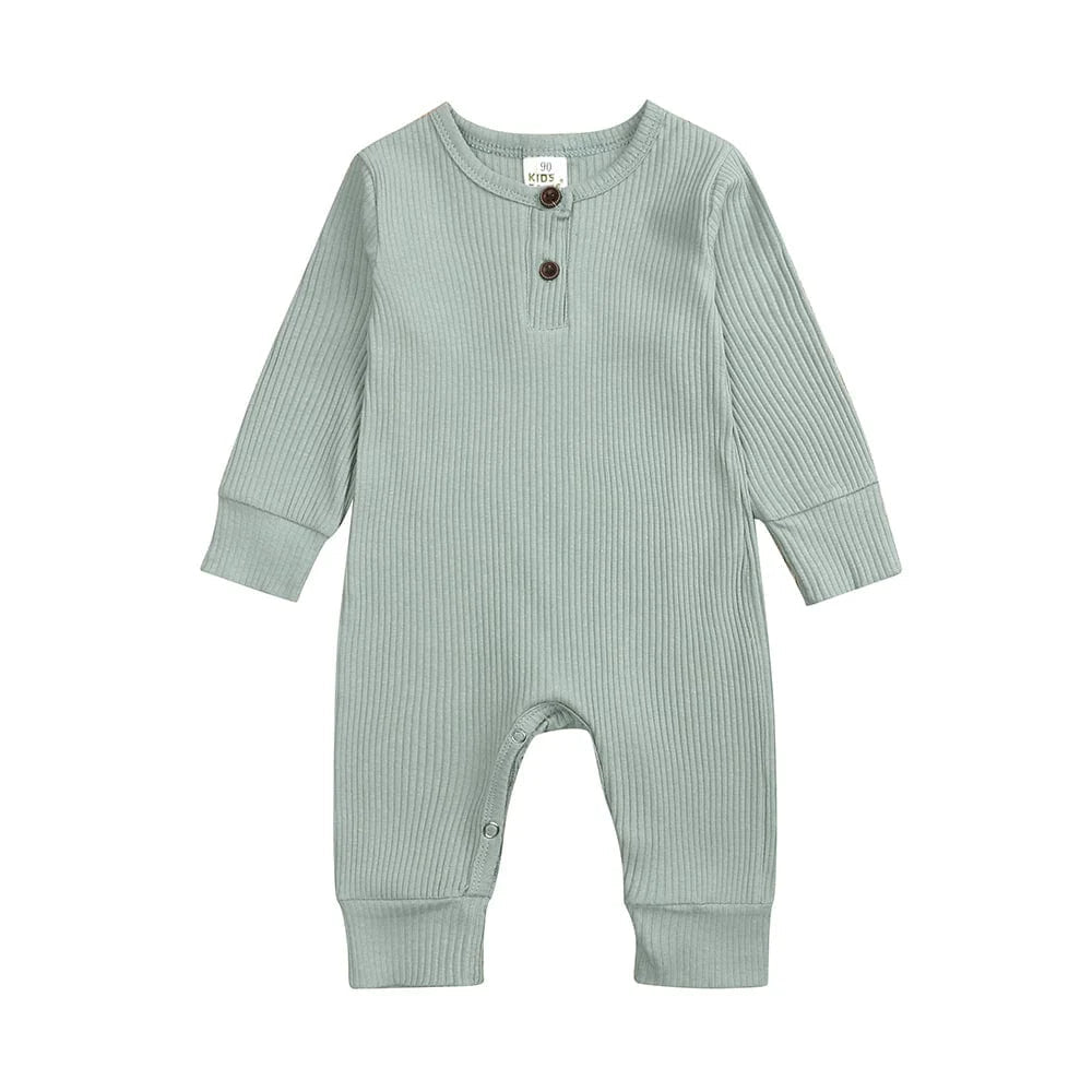 Style My Kid Sage Green Henley - Style Baby Sleepsuit (Various Sizes) - liquidation.store