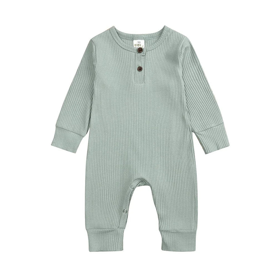 Style My Kid Sage Green Henley - Style Baby Sleepsuit (Various Sizes) - liquidation.store