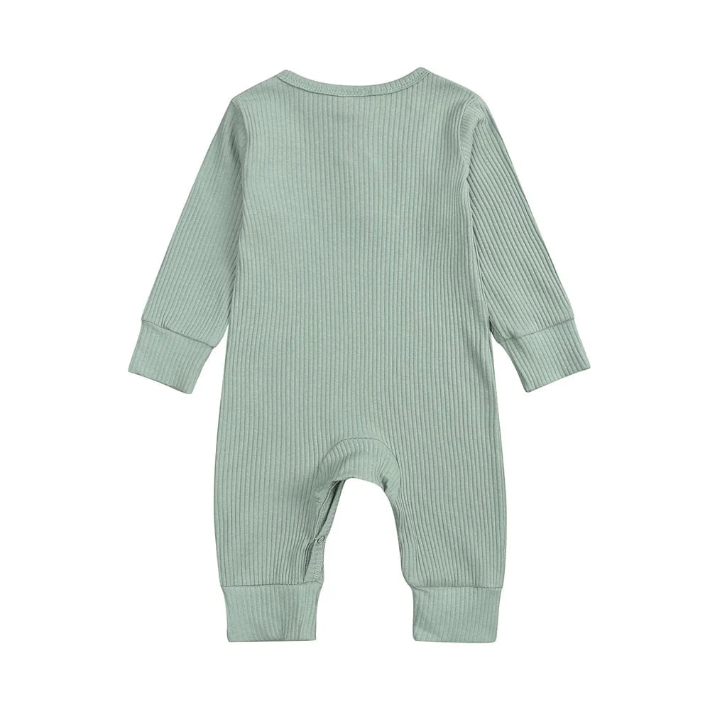 Style My Kid Sage Green Henley - Style Baby Sleepsuit (Various Sizes) - liquidation.store