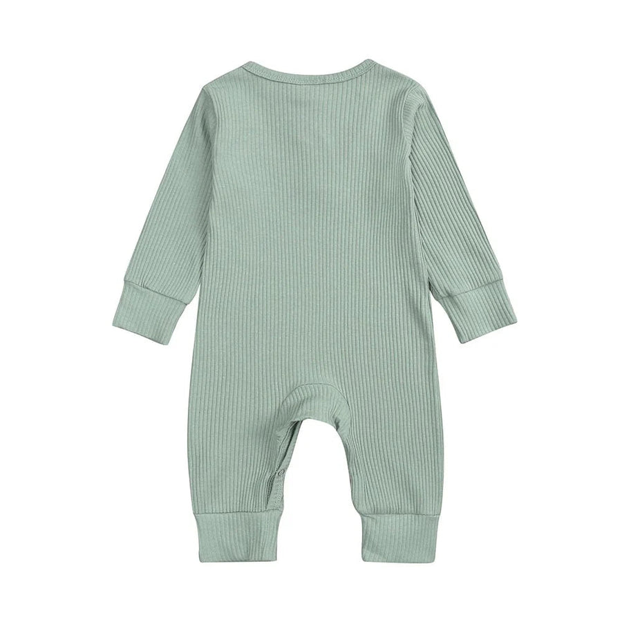 Style My Kid Sage Green Henley - Style Baby Sleepsuit (Various Sizes) - liquidation.store