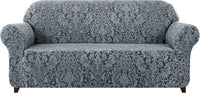 Thumbnail for Subrtex 1 - piece Elastic Sofa Cover - Grey Green Floral - liquidation.store