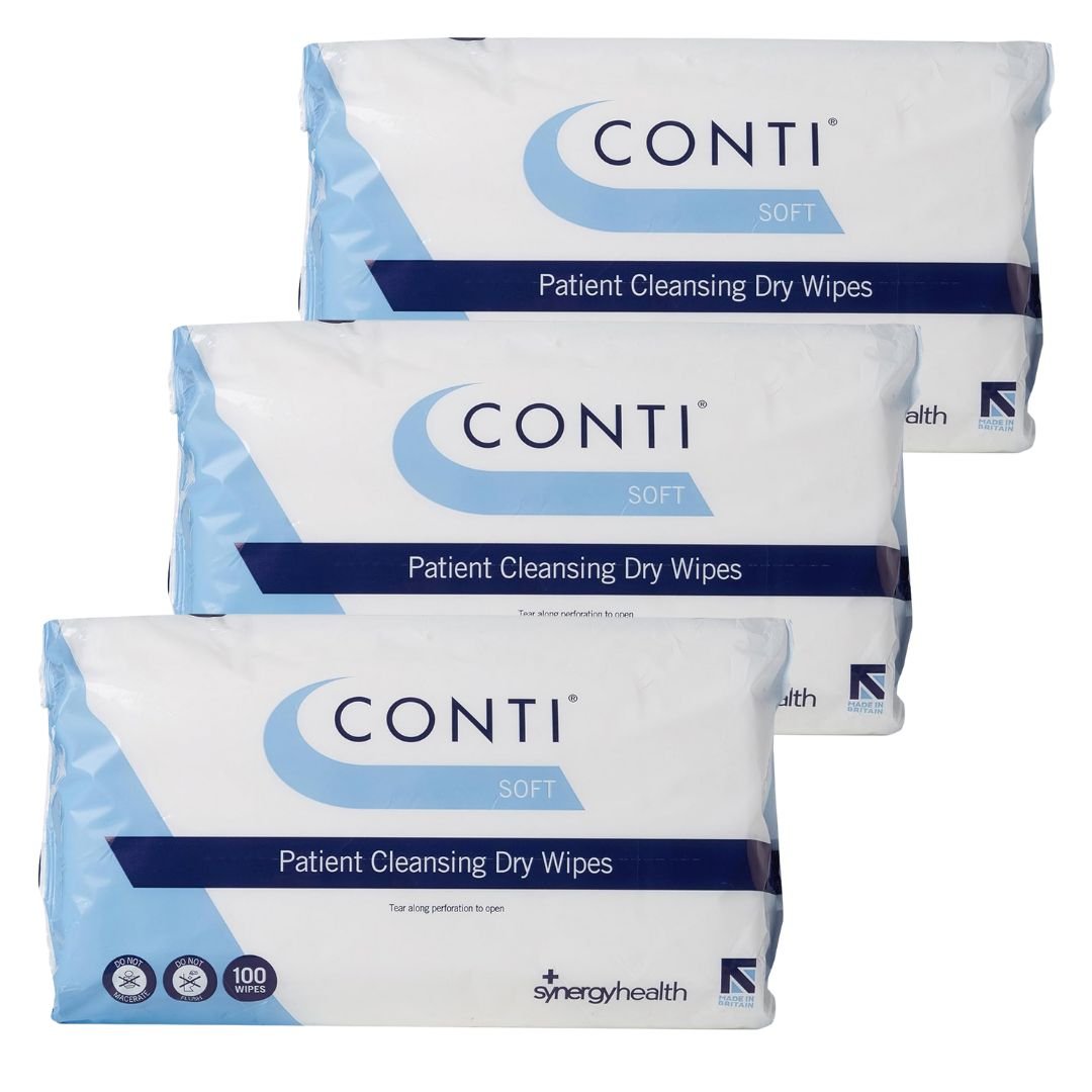 Synergy Healthcare Conti Soft Dry Wipe (100 Pack) - liquidation.store