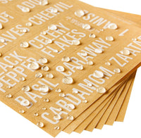 Talented Kitchen 134 Spice Jar Labels: White All Caps - liquidation.store