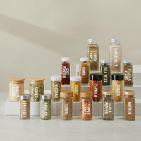 Talented Kitchen 134 Spice Jar Labels: White All Caps - liquidation.store