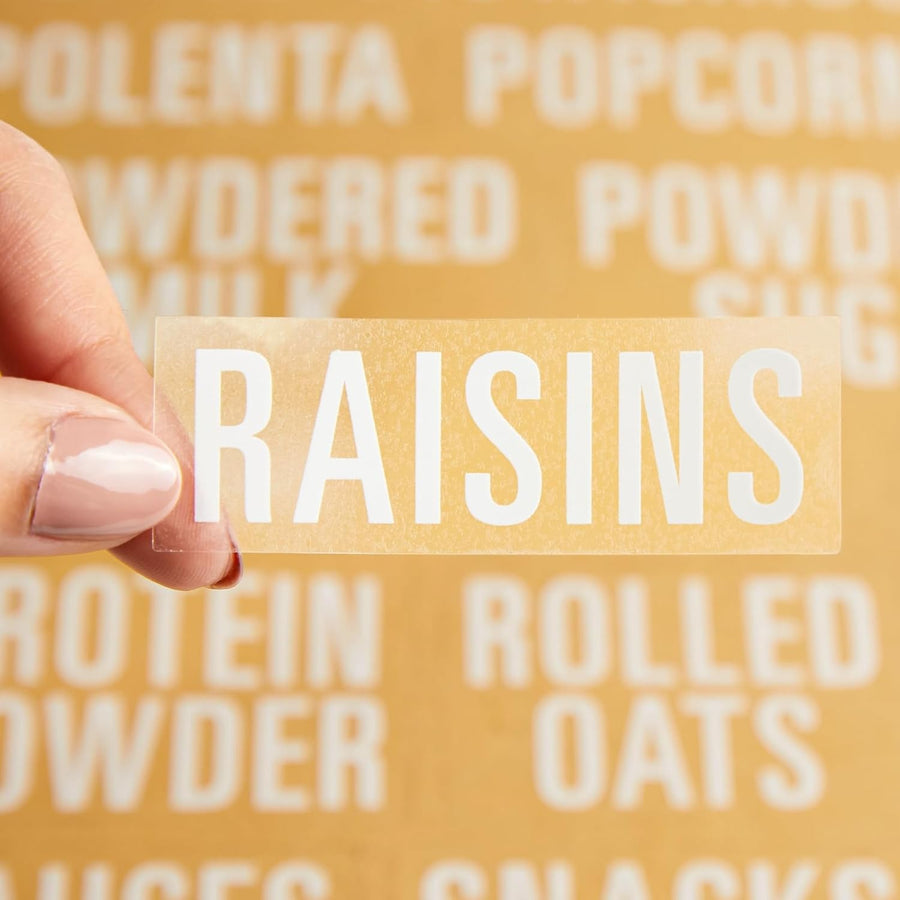 Talented Kitchen 224 Pantry Labels Bold White Pantry & Fridge Labels Set - liquidation.store