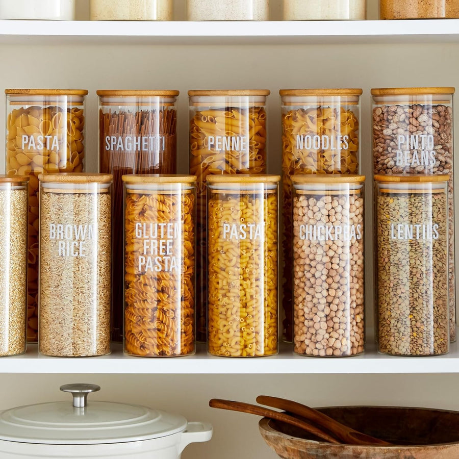 Talented Kitchen 224 Pantry Labels Bold White Pantry & Fridge Labels Set - liquidation.store