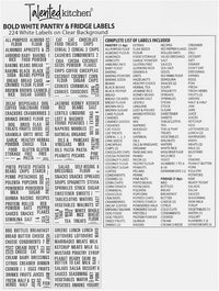 Thumbnail for Talented Kitchen 224 Pantry Labels Bold White Pantry & Fridge Labels Set - liquidation.store