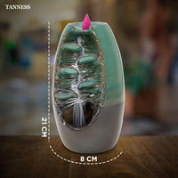 Thumbnail for Tanness Backflow Burner - Incense Ceramic Waterfall Holder with 10 Cones - liquidation.store