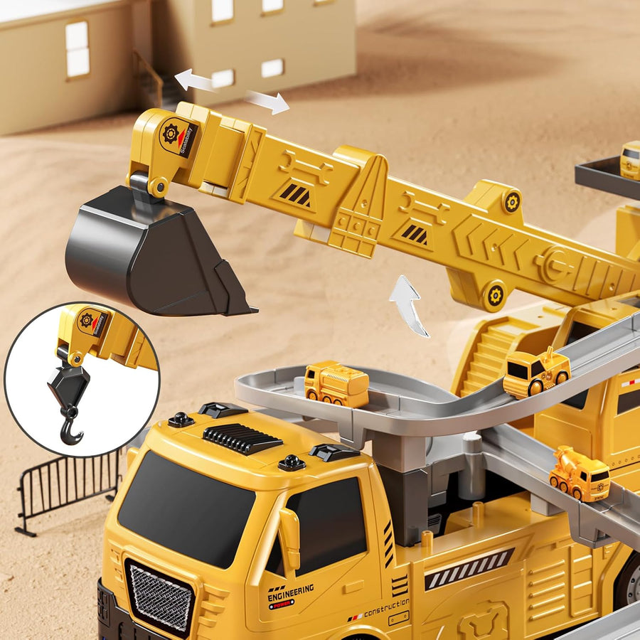 TEMI Kids Engineering Crane - for Boys & Girls Aged 4 - 6 - liquidation.store