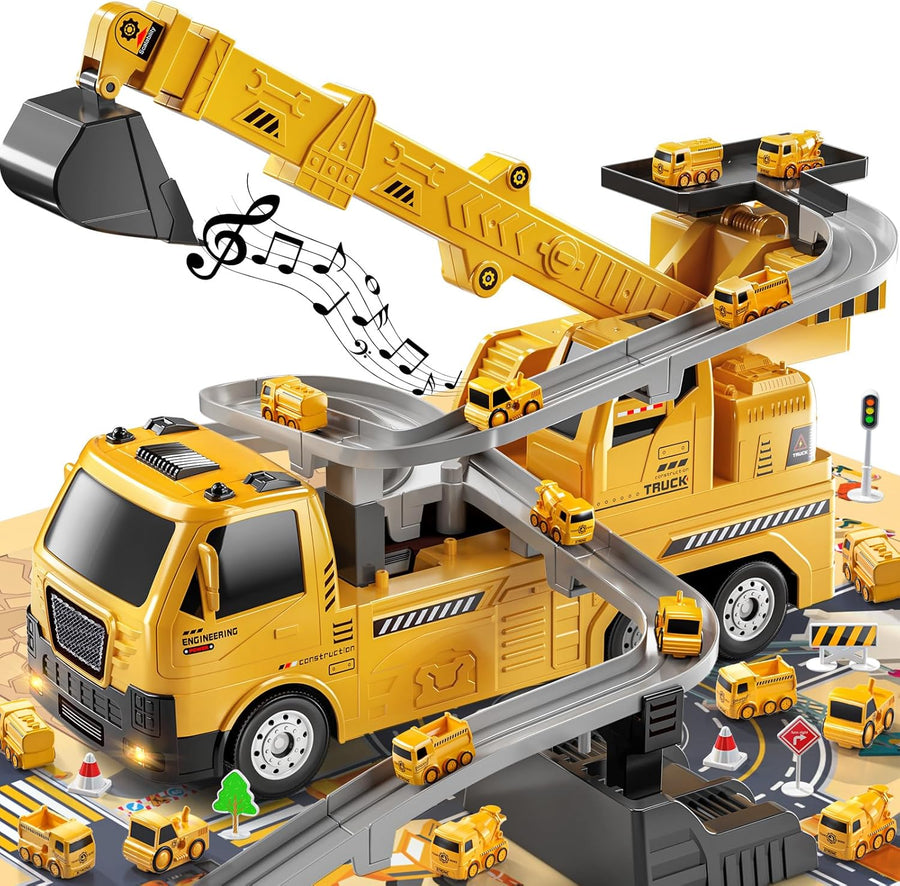 TEMI Kids Engineering Crane - for Boys & Girls Aged 4 - 6 - liquidation.store