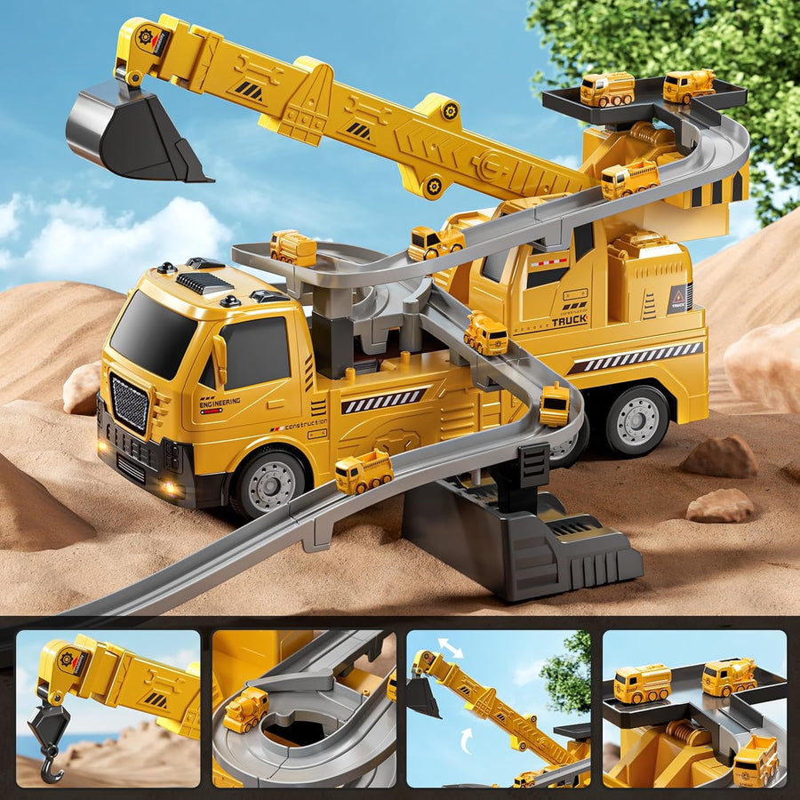 TEMI Kids Engineering Crane - for Boys & Girls Aged 4 - 6 - liquidation.store