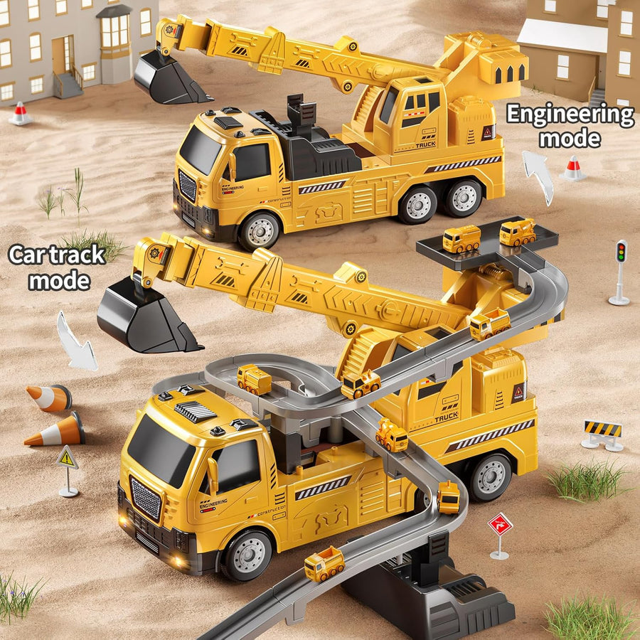 TEMI Kids Engineering Crane - for Boys & Girls Aged 4 - 6 - liquidation.store