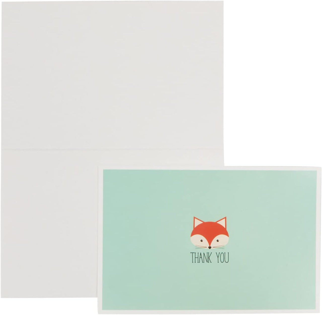 Thank You Cards with Envelopes - Fox Designs (4x6in, 48 Pack) - liquidation.store