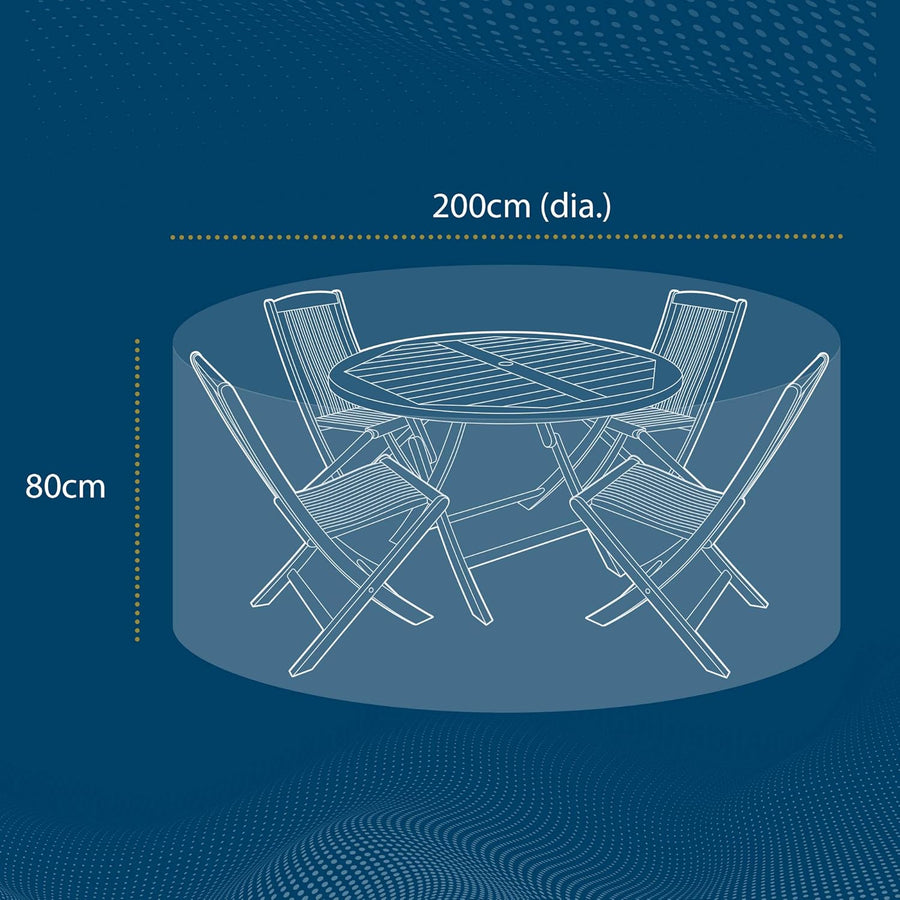 The Garden & Home Co 4 Seater Round Patio Set Cover - liquidation.store