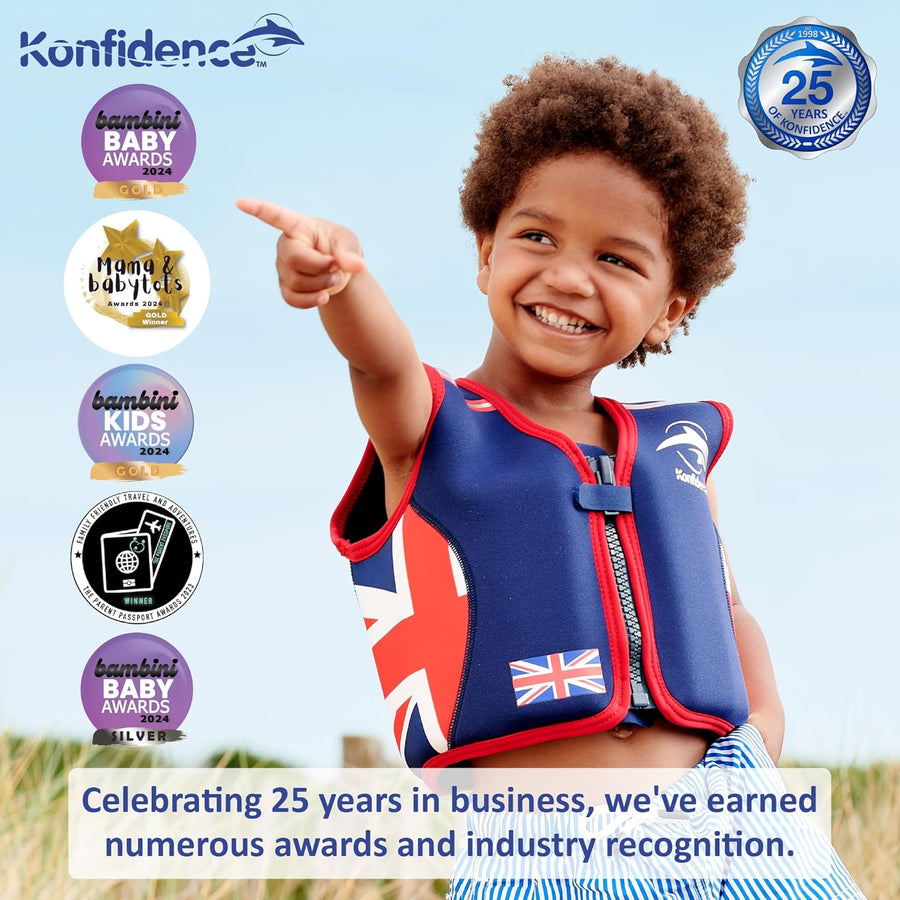The Original Konfidence Children's Swim Jacket - Multicoloured (18 - 36 months) - liquidation.store