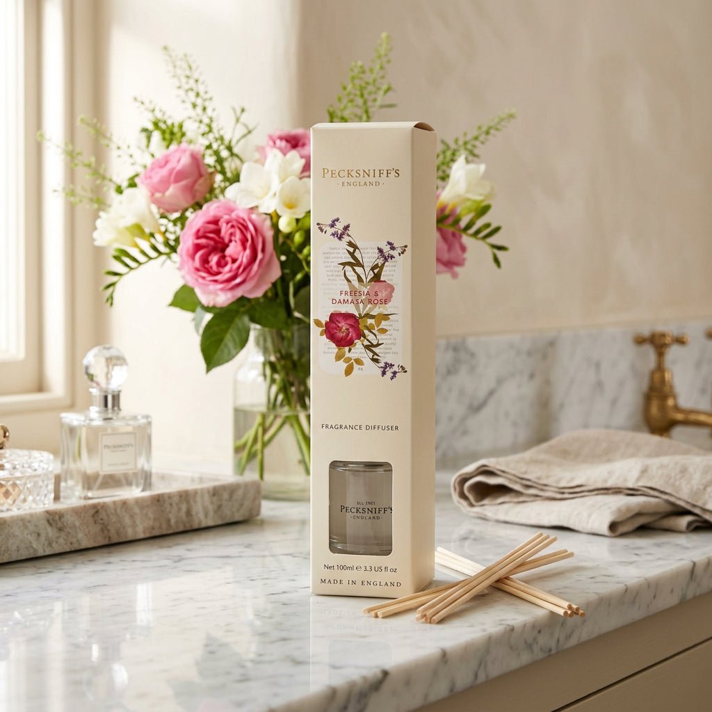 The Pecksniff's Freesia & Damask Rose Fragrance Diffuser - 100ml - liquidation.store