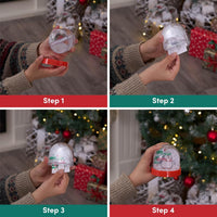 THE TWIDDLERS - 4 DIY Christmas Snowglobes, Christmas Craft Set for Kids - liquidation.store