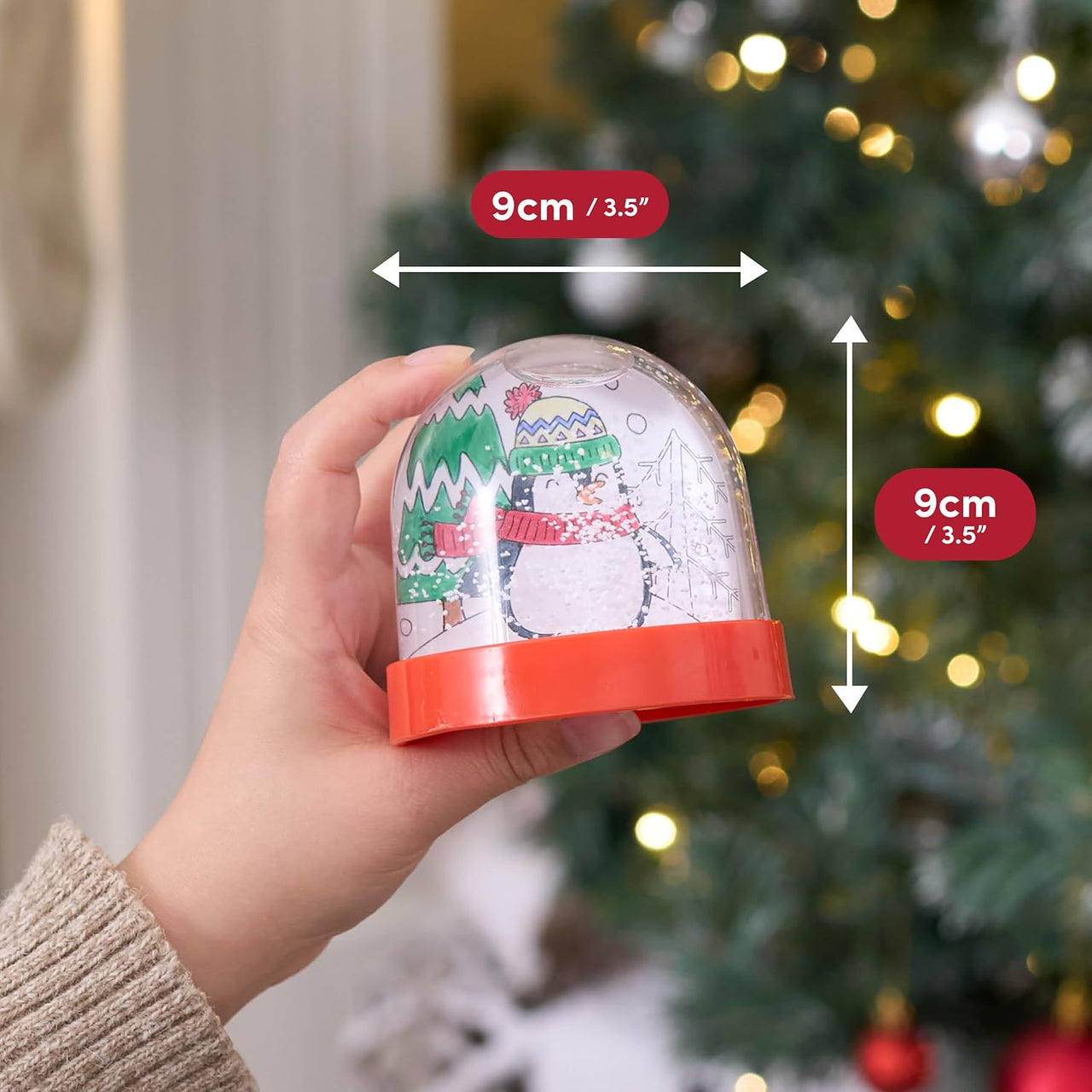 THE TWIDDLERS - 4 DIY Christmas Snowglobes, Christmas Craft Set for Kids - liquidation.store