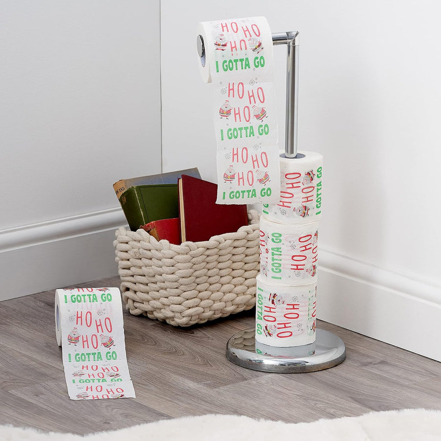 THE TWIDDLERS 5 Christmas Santa Toilet Rolls - 3 - Ply Soft - liquidation.store