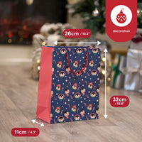 THE TWIDDLERS - 6 Christmas Gift Bags, Assorted Designs (32cm) - liquidation.store