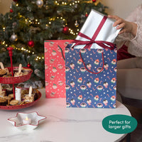 THE TWIDDLERS - 6 Christmas Gift Bags, Assorted Designs (32cm) - liquidation.store