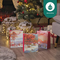 THE TWIDDLERS 6 Gift Bags for Christmas with Handles - 24cm x 18cm - liquidation.store