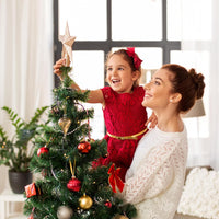 THE TWIDDLERS - 6ft / 1.8m Green Christmas Tree - Strong Metal Stand, 600 Tips - liquidation.store