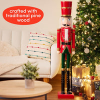 THE TWIDDLERS - Giant Christmas Nutcracker Soldier Decoration, 120cm/4ft - liquidation.store