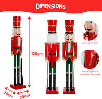 THE TWIDDLERS - Giant Christmas Nutcracker Soldier Decoration, 120cm/4ft - liquidation.store