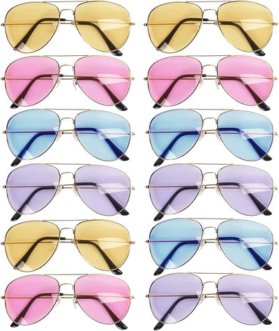 THE TWIDDLERS - Multicolour Aviator Sunglasses Metal Frames x12 - liquidation.store