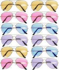 THE TWIDDLERS - Multicolour Aviator Sunglasses Metal Frames x12 - liquidation.store