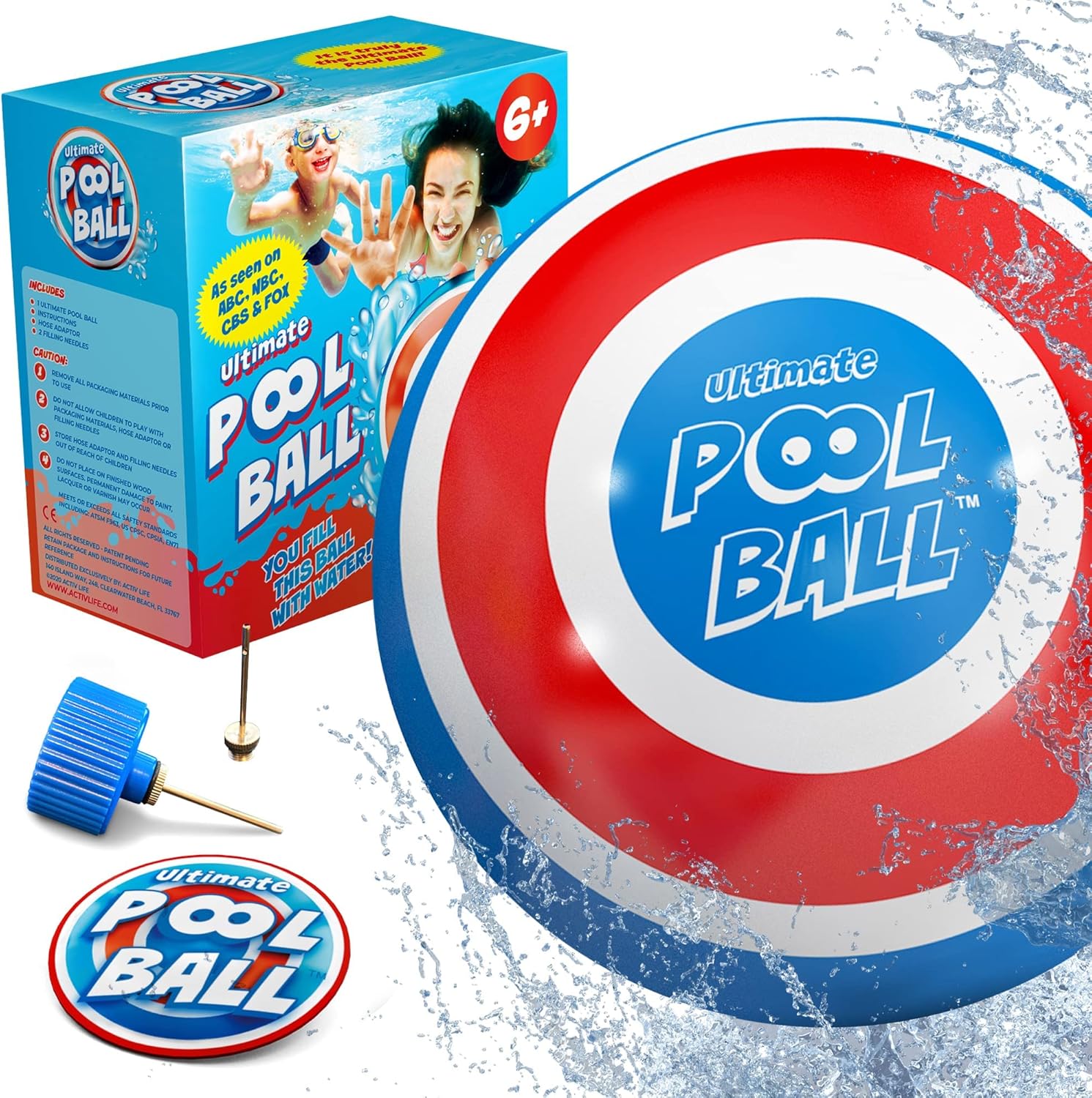 The Ultimate Pool Ball Red/Blue for Underwater Games – liquidation.store