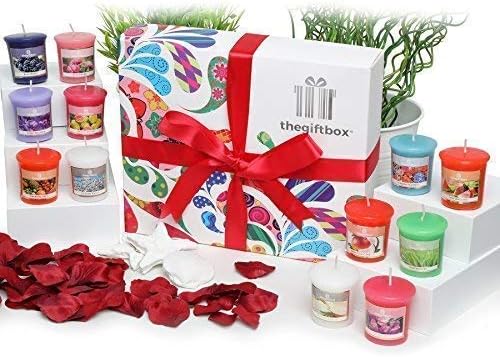 TheGiftbox Scented Candles Jellykiss Scent - 12 Votive Candles - liquidation.store