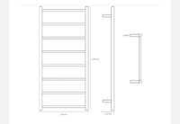 Thumbnail for ThermoSphere Heated Towel Rail - White Powder Coated (1120 x 530mm) - liquidation.store