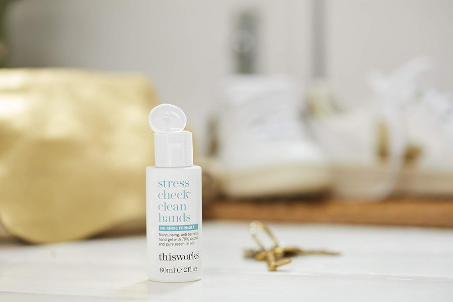 ThisWorks Stress Check Clean Hands Antibacterial Gel - 60ml - liquidation.store