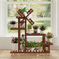 Thumbnail for Tikea Large Wooden Plant Stand Indoor Outdoor - liquidation.store