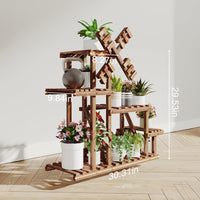 Thumbnail for Tikea Large Wooden Plant Stand Indoor Outdoor - liquidation.store