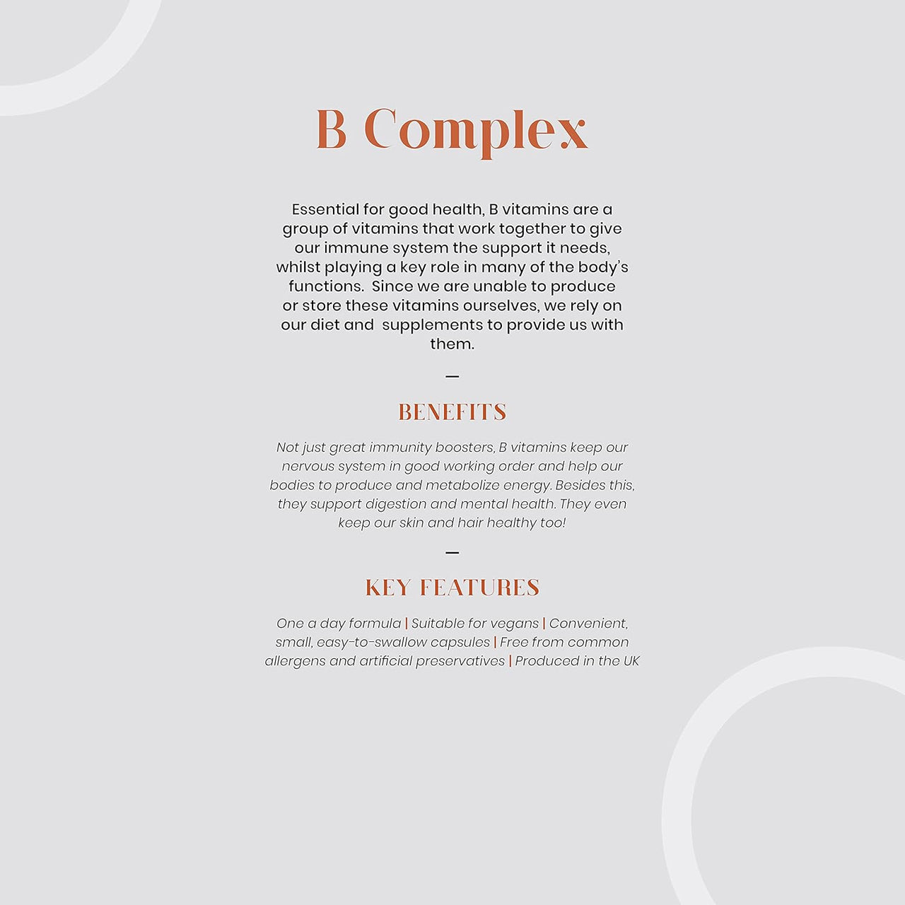 Tom Oliver Nutrition Vitamin B Complex for Energy, Nervous & Hormone Support - 60 Count - liquidation.store