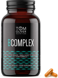 Thumbnail for Tom Oliver Nutrition Vitamin B Complex for Energy, Nervous & Hormone Support - 60 Count - liquidation.store