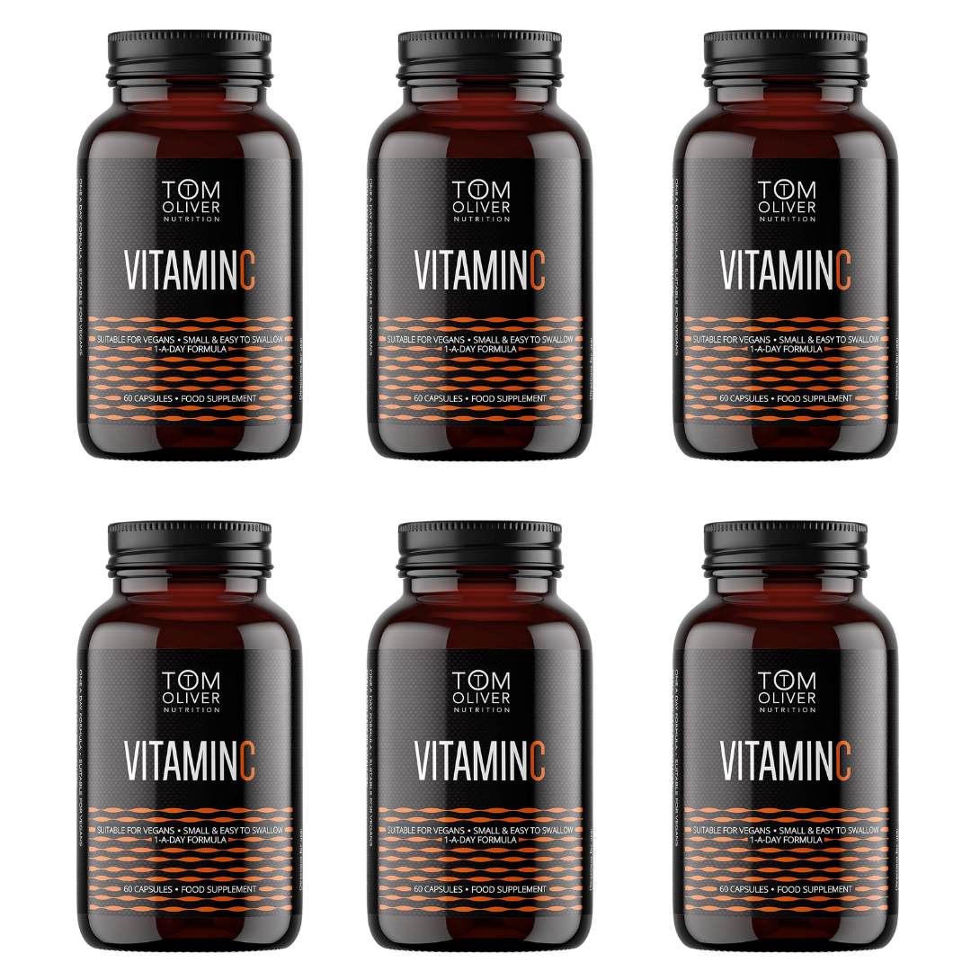 Tom Oliver Nutrition Vitamin C 1000mg - 6 Pack (360 Capsules) - liquidation.store