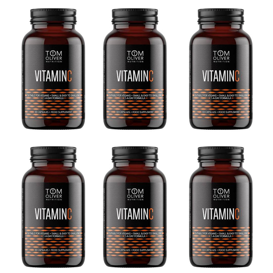 Tom Oliver Nutrition Vitamin C 1000mg - 6 Pack (360 Capsules) - liquidation.store