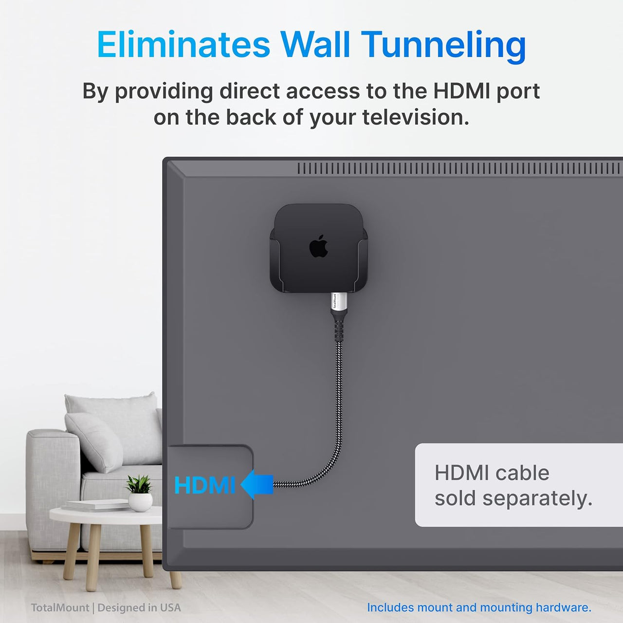 TotalMount 2449 Mounting System for Apple TV4 / TV4K / TV4K HDR / TV5 - liquidation.store