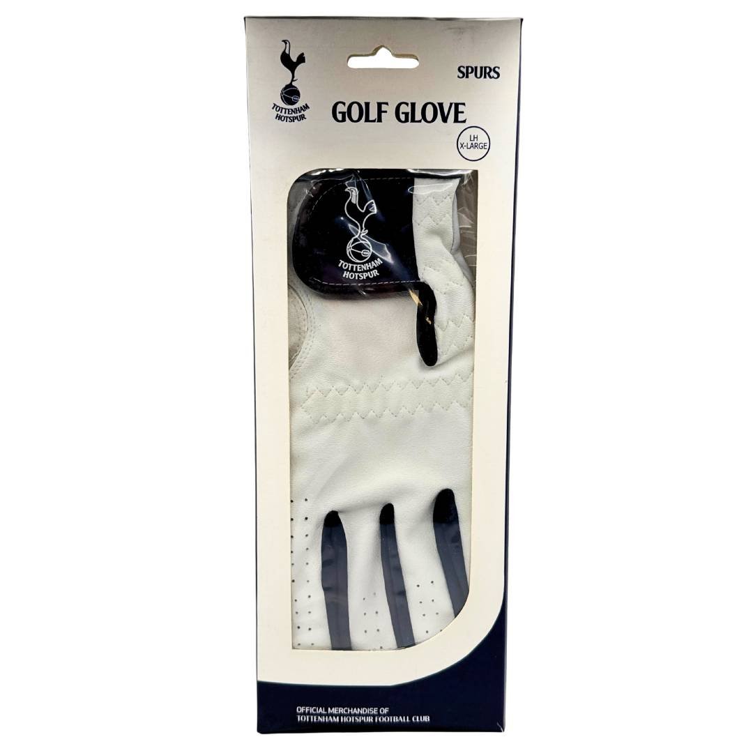 Tottenham Spurs Golf Glove Carbretta Leather - White (XL) - liquidation.store